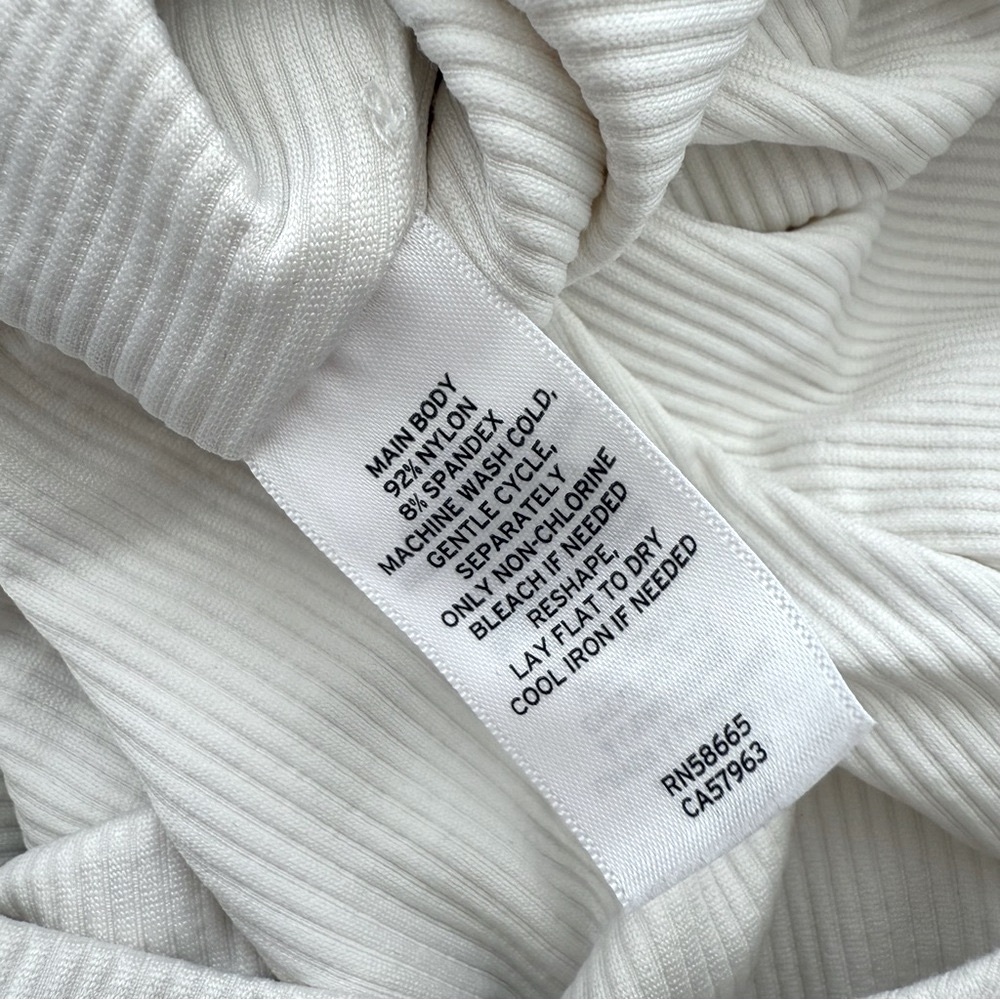 Set of 2 Cream and White Size Small Bodysuits from Open Edit and Bp - Picture 8 of 12